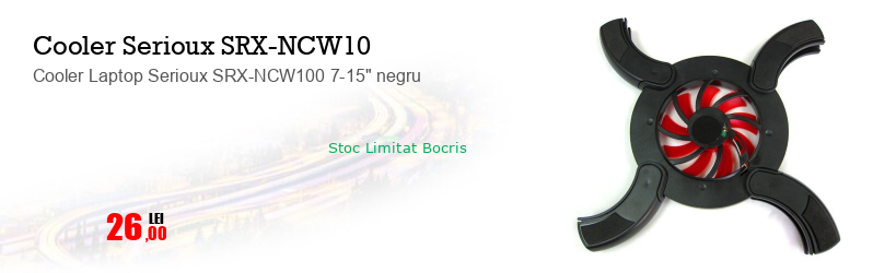 Cooler Laptop Serioux SRX-NCW100 7-15" negru