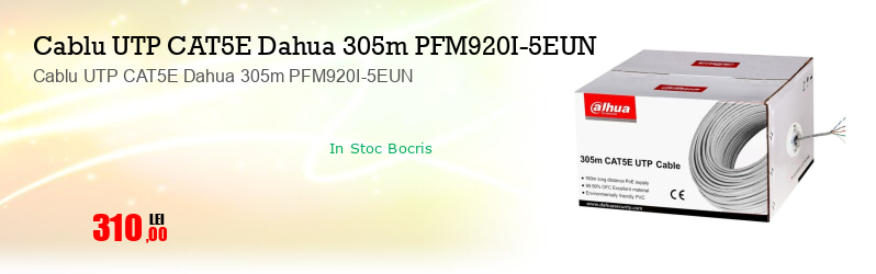 Cablu UTP CAT5E Dahua 305m PFM920I-5EUN