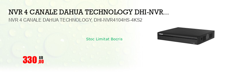 NVR 4 CANALE DAHUA TECHNOLOGY, DHI-NVR4104HS-4KS2