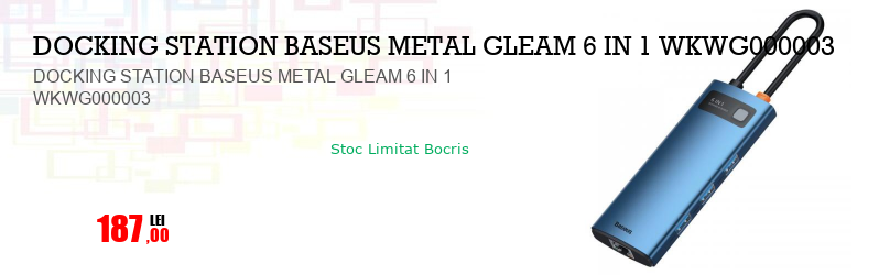 DOCKING STATION BASEUS METAL GLEAM 6 IN 1 WKWG000003