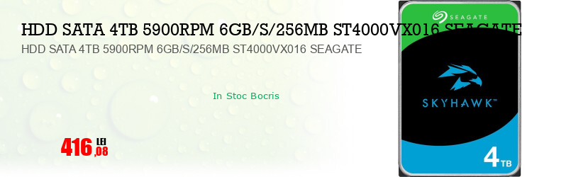 HDD SATA 4TB 5900RPM 6GB/S/256MB ST4000VX016 SEAGATE