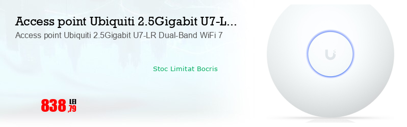 Access point Ubiquiti 2.5Gigabit U7-LR Dual-Band WiFi 7