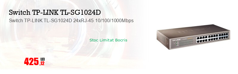 Switch TP-LINK TL-SG1024D 24xRJ-45 10/100/1000Mbps