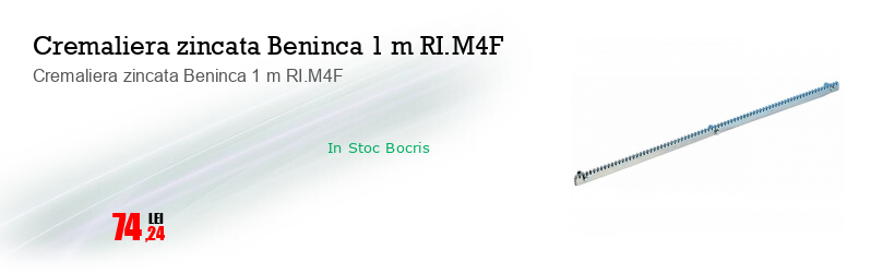 Cremaliera zincata Beninca 1 m RI.M4F