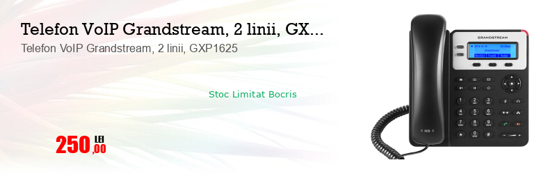 Telefon VoIP Grandstream, 2 linii, GXP1625 