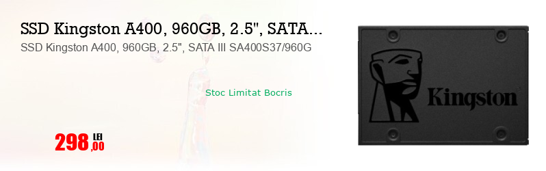 SSD Kingston A400, 960GB, 2.5", SATA III SA400S37/960G