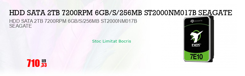 HDD SATA 2TB 7200RPM 6GB/S/256MB ST2000NM017B SEAGATE