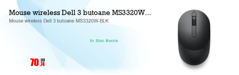 Mouse wireless Dell 3 butoane MS3320W-BLK
