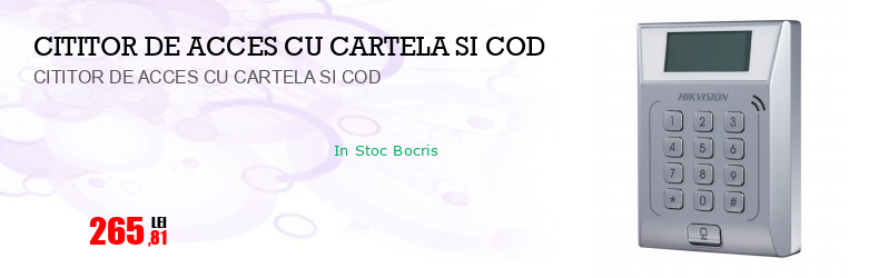 CITITOR DE ACCES CU CARTELA SI COD