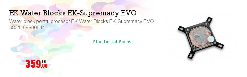 Water block pentru procesor EK Water Blocks EK-Supremacy EVO 3831109800041