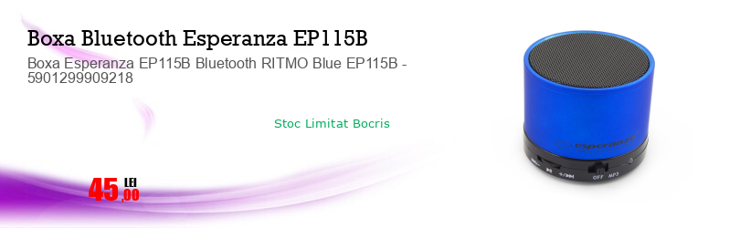 Boxa Esperanza EP115B Bluetooth RITMO Blue EP115B - 5901299909218
