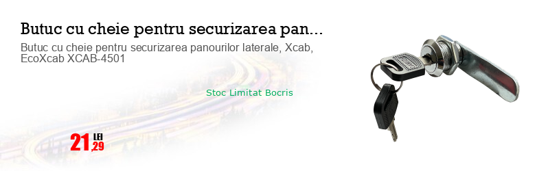 Butuc cu cheie pentru securizarea panourilor laterale, Xcab, EcoXcab XCAB-4501