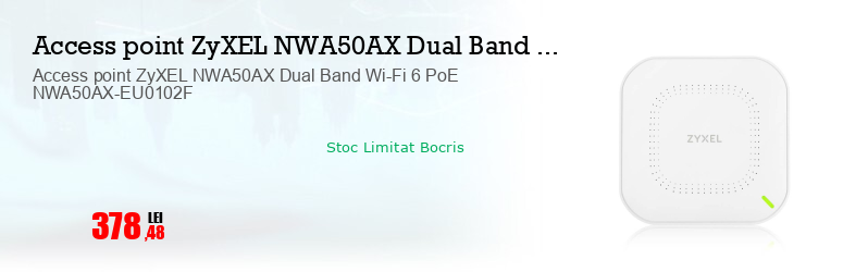 Access point ZyXEL NWA50AX Dual Band Wi-Fi 6 PoE NWA50AX-EU0102F