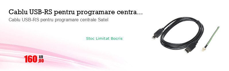 Cablu USB-RS pentru programare centrale Satel