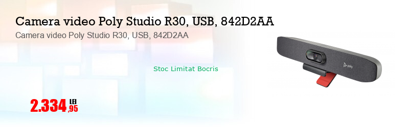 Camera video Poly Studio R30, USB, 842D2AA