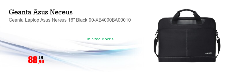 Geanta Laptop Asus Nereus 16" Black 90-XB4000BA00010