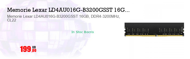 Memorie Lexar LD4AU016G-B3200GSST 16GB, DDR4-3200MHz, CL22