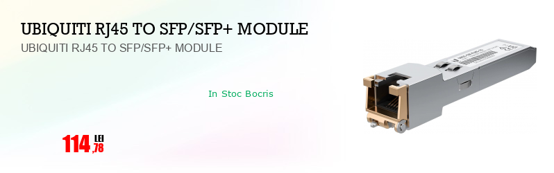 UBIQUITI RJ45 TO SFP/SFP+ MODULE