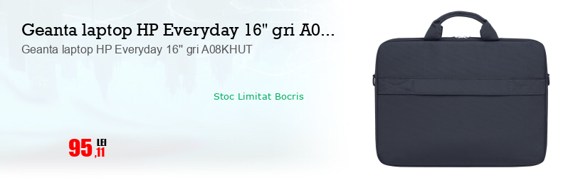 Geanta laptop HP Everyday 16'' gri A08KHUT