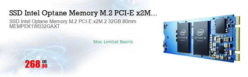 SSD Intel Optane Memory M.2 PCI-E x2M.2 32GB 80mm MEMPEK1W032GAXT 
