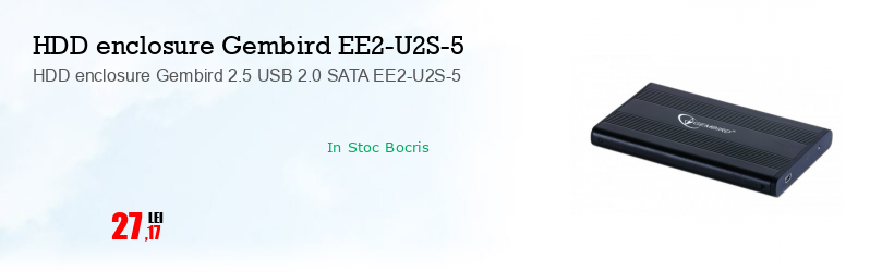 HDD enclosure Gembird 2.5 USB 2.0 SATA EE2-U2S-5