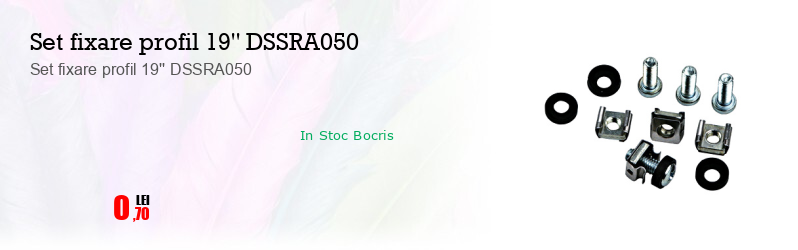 Set fixare profil 19'' DSSRA050