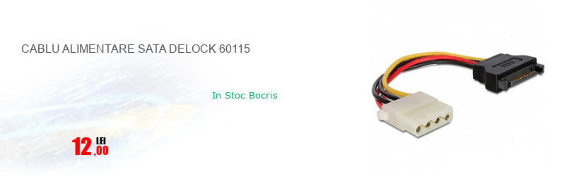 CABLU ALIMENTARE SATA DELOCK 60115