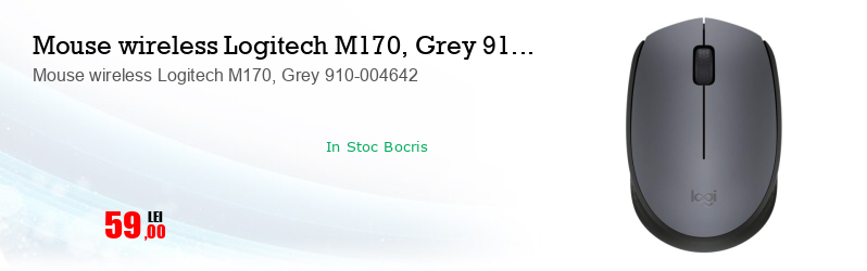 Mouse wireless Logitech M170, Grey 910-004642