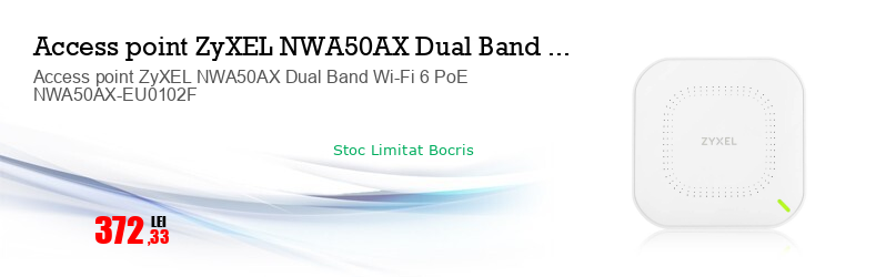 Access point ZyXEL NWA50AX Dual Band Wi-Fi 6 PoE NWA50AX-EU0102F
