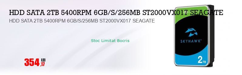HDD SATA 2TB 5400RPM 6GB/S/256MB ST2000VX017 SEAGATE