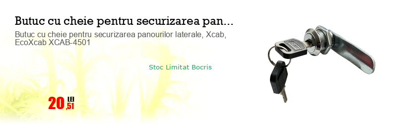 Butuc cu cheie pentru securizarea panourilor laterale, Xcab, EcoXcab XCAB-4501