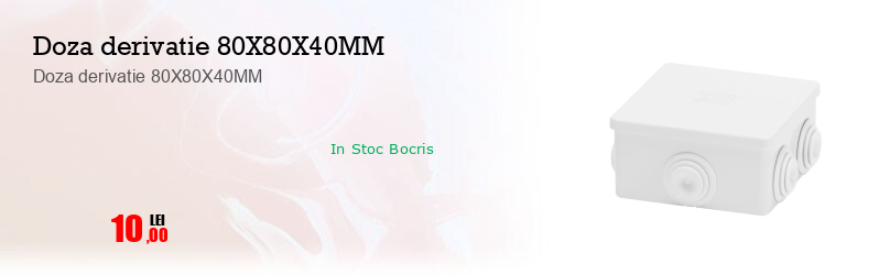 Doza derivatie 80X80X40MM