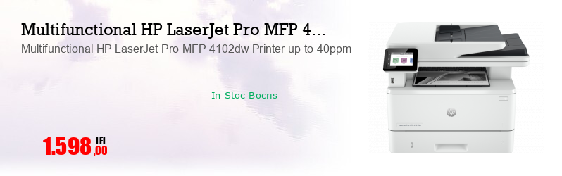 Multifunctional HP LaserJet Pro MFP 4102dw Printer up to 40ppm