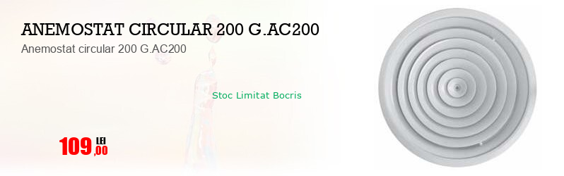 Anemostat circular 200 G.AC200