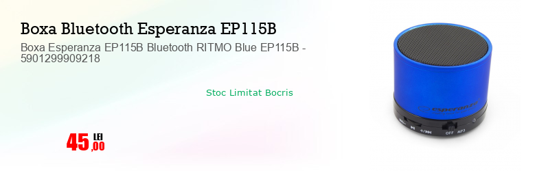 Boxa Esperanza EP115B Bluetooth RITMO Blue EP115B - 5901299909218