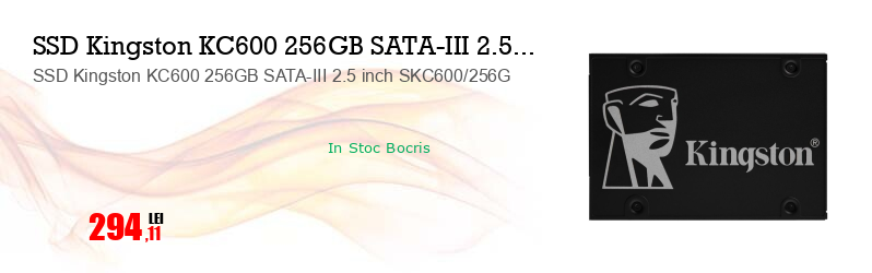 SSD Kingston KC600 256GB SATA-III 2.5 inch SKC600/256G