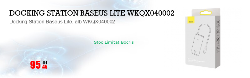 Docking Station Baseus Lite, alb WKQX040002