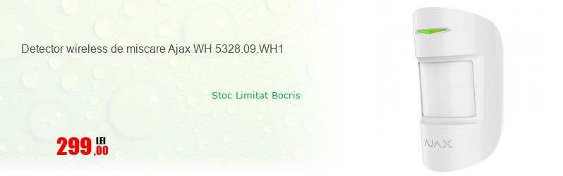 Detector wireless de miscare Ajax WH 5328.09.WH1