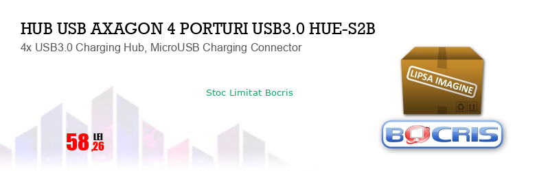 4x USB3.0 Charging Hub, MicroUSB Charging Connector