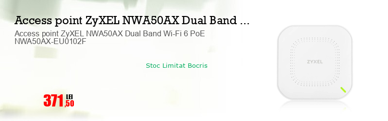 Access point ZyXEL NWA50AX Dual Band Wi-Fi 6 PoE NWA50AX-EU0102F