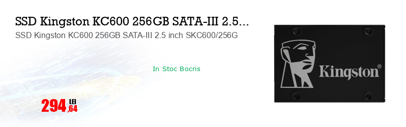 SSD Kingston KC600 256GB SATA-III 2.5 inch SKC600/256G