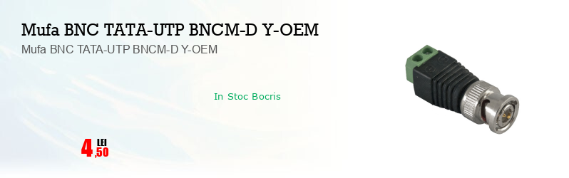 Mufa BNC TATA-UTP BNCM-D Y-OEM