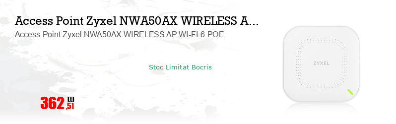 Access Point Zyxel NWA50AX WIRELESS AP WI-FI 6 POE