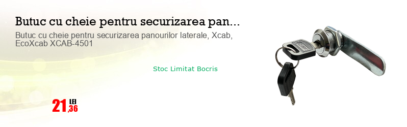 Butuc cu cheie pentru securizarea panourilor laterale, Xcab, EcoXcab XCAB-4501