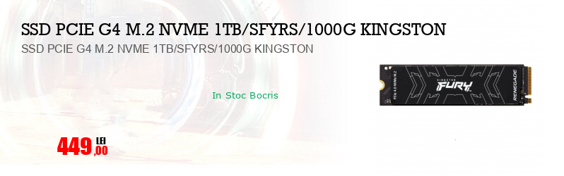 SSD PCIE G4 M.2 NVME 1TB/SFYRS/1000G KINGSTON