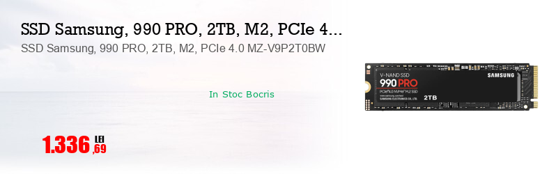 SSD Samsung, 990 PRO, 2TB, M2, PCIe 4.0 MZ-V9P2T0BW