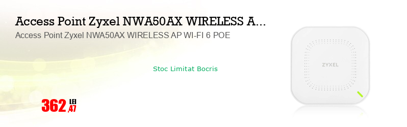 Access Point Zyxel NWA50AX WIRELESS AP WI-FI 6 POE