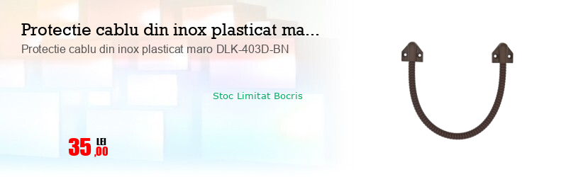 Protectie cablu din inox plasticat maro DLK-403D-BN