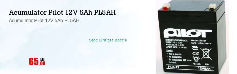 Acumulator Pilot 12V 5Ah PL5AH
