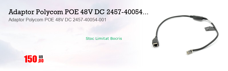 Adaptor Polycom POE 48V DC 2457-40054-001